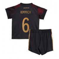 Camisa de time de futebol Alemanha Joshua Kimmich #6 Replicas 2º Equipamento Infantil Mundo 2022 Manga Curta (+ Calças curtas)